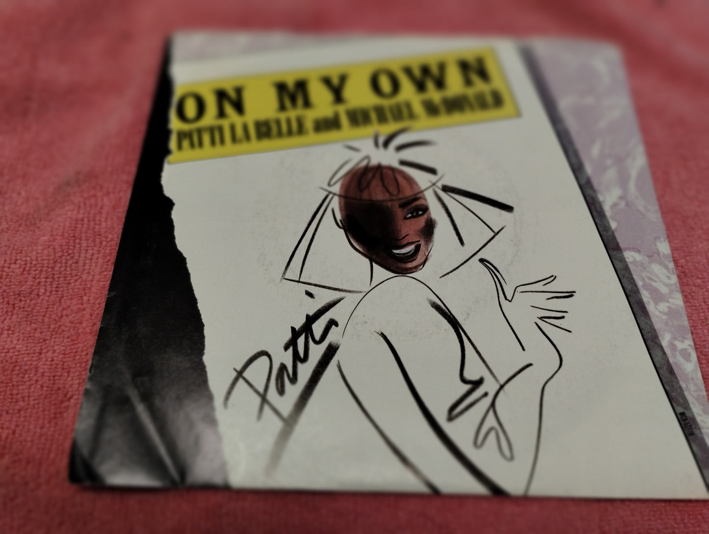 45 double sided record Patti La Belle and Michael McDonald "On my own" and "Stir it up" 1984