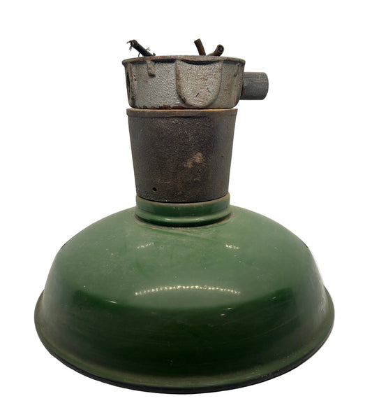 12” Benjamin Green Metel Porcelain Industrial Light