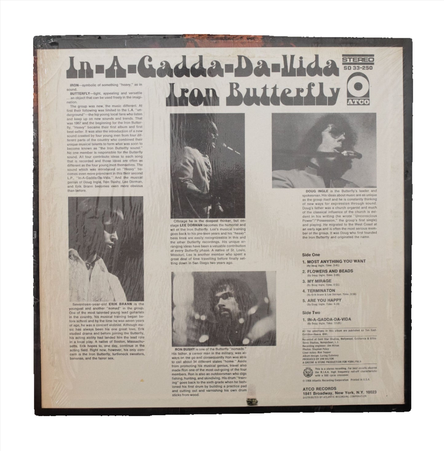 LP Record Iron Butterfly - In-A-Gadda-Da-Vida