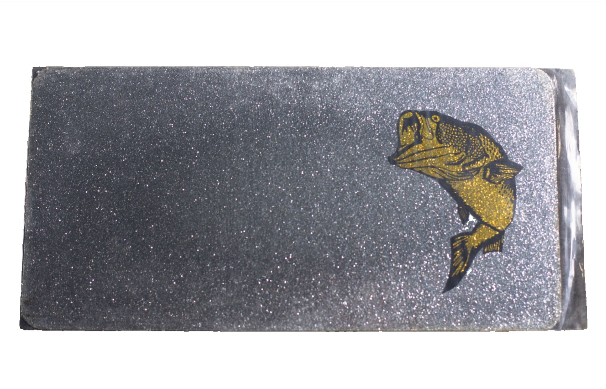Bass Glitter License Novelty Plate