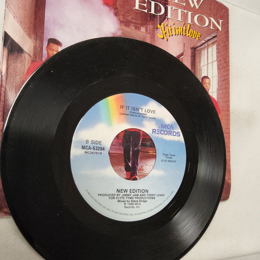 45 double sided New Edition "If it isn't love" and " If it isn't love instrumental"