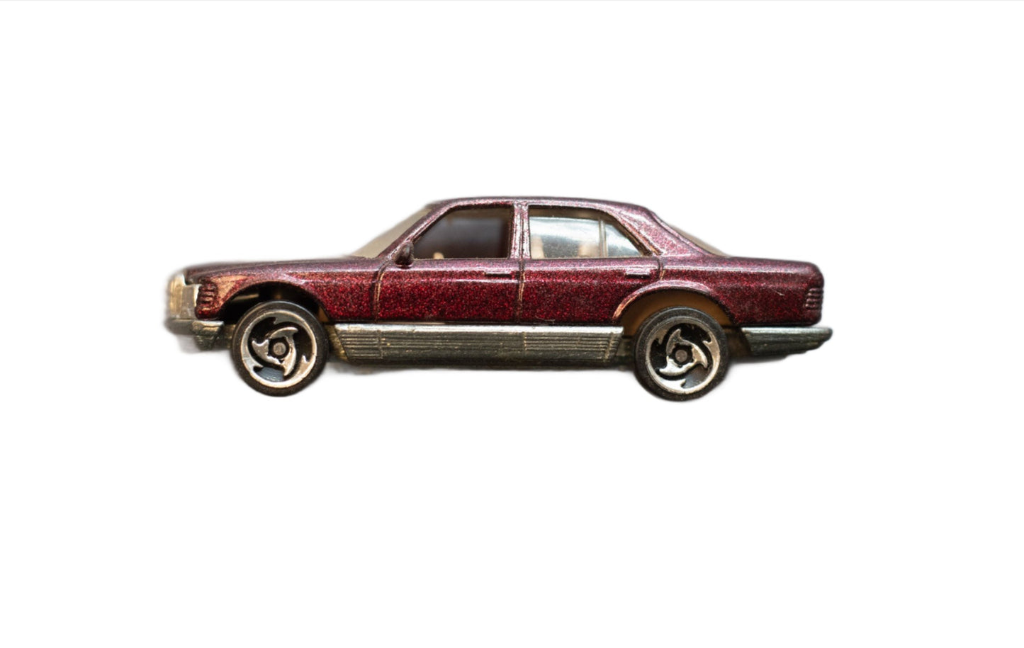 Hot Wheels Mercedes 380SEL #253 HW ‘92 Series Maroon Loose VHTF