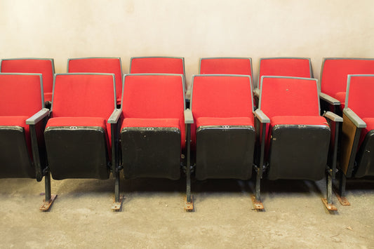 Vintage Theatre Chairs from Historic Zodiac Playhouse