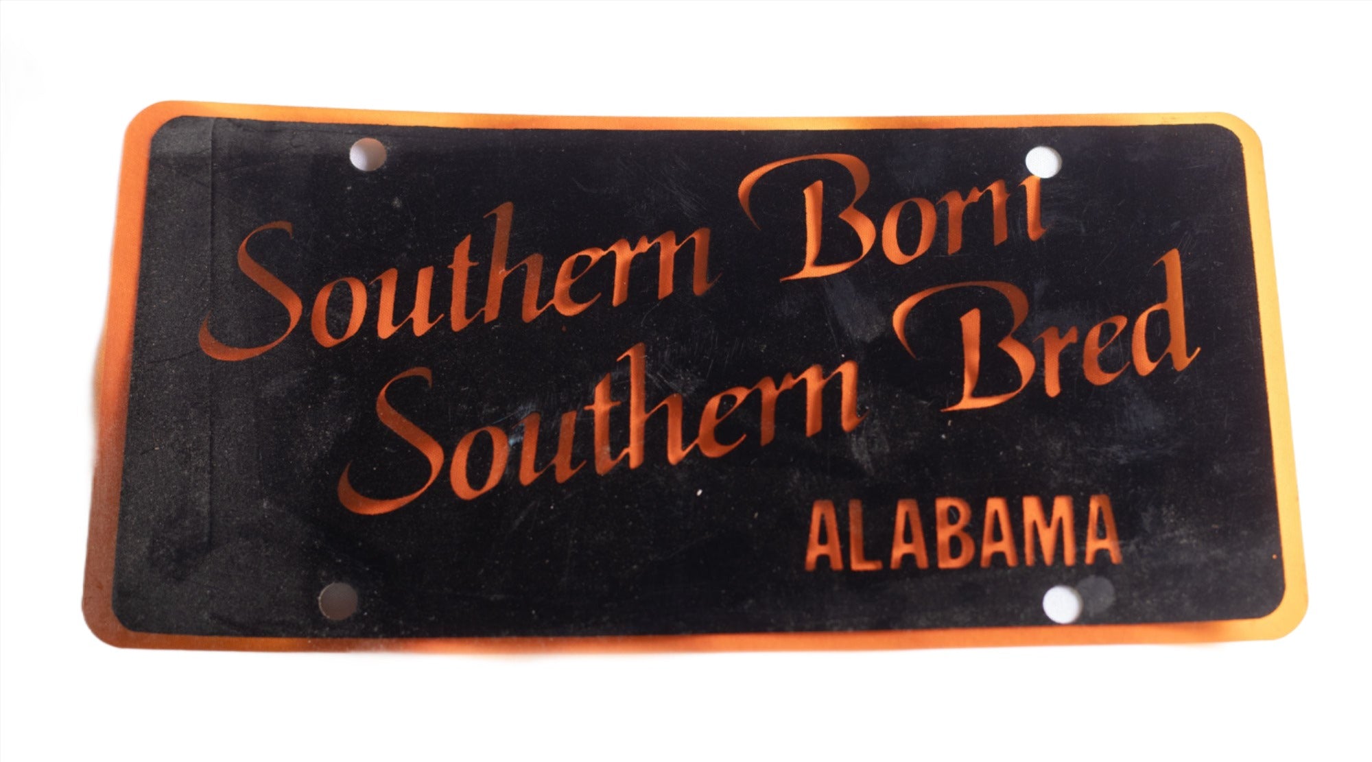 Southern Born Southern Bred AL Novelty License Plates