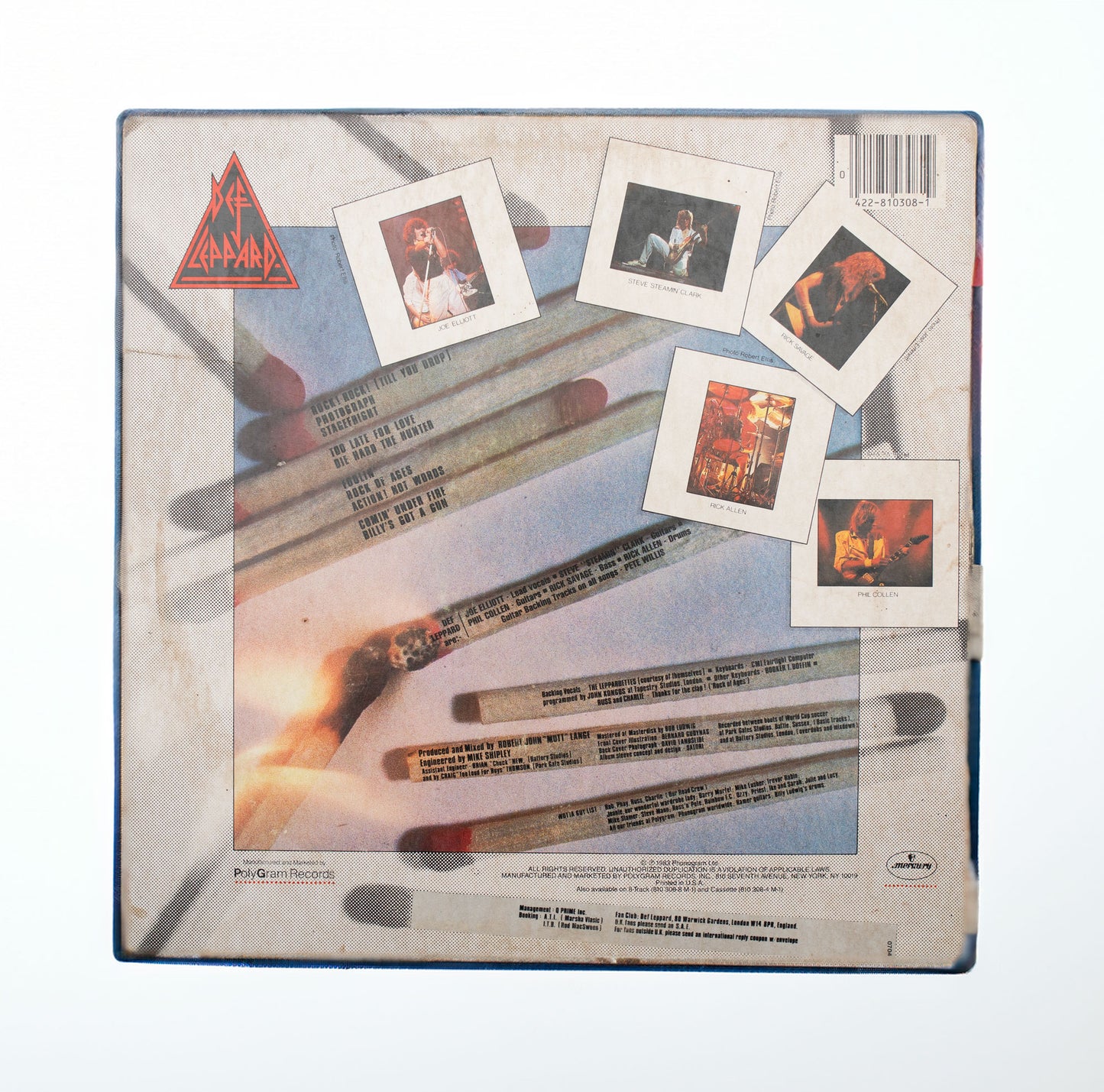 LP Record Def Leppard - Pyromania 1983