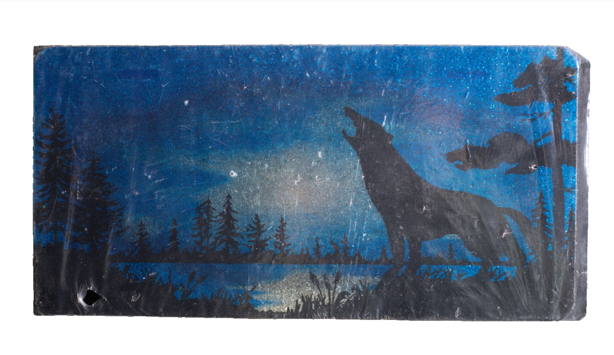 Wolf Howling Novelty License Plate