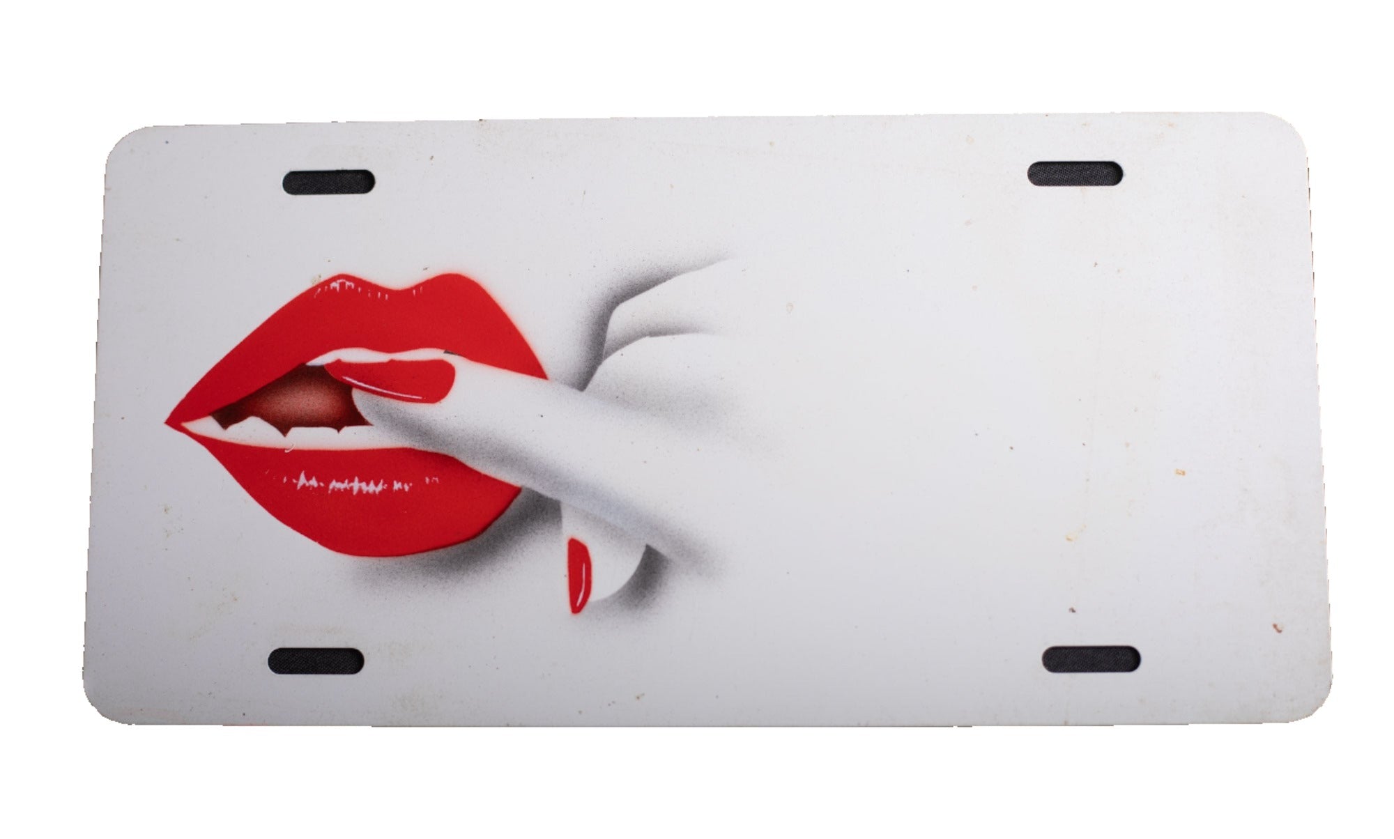 Lips Novelty License Plate