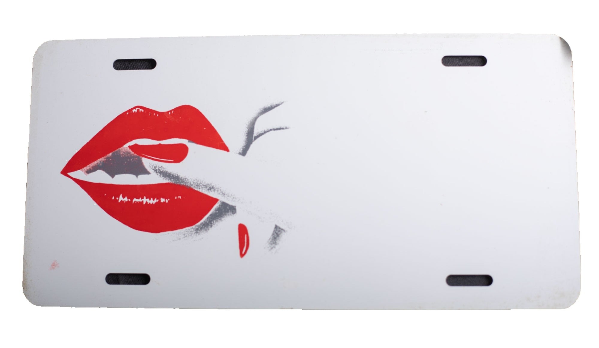 Lips Novelty License Plate