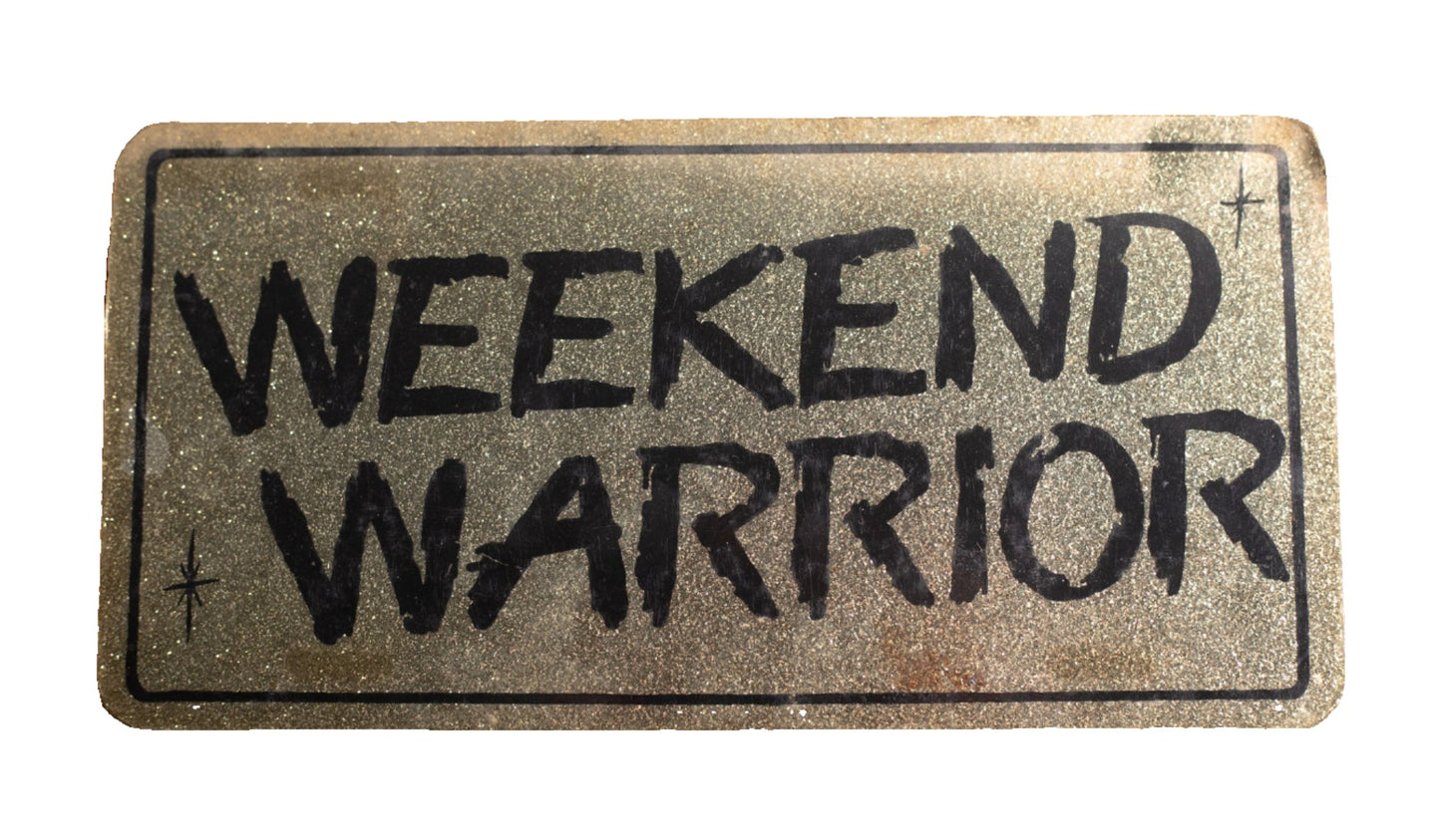 Weekend Warriors Novelty License Plate