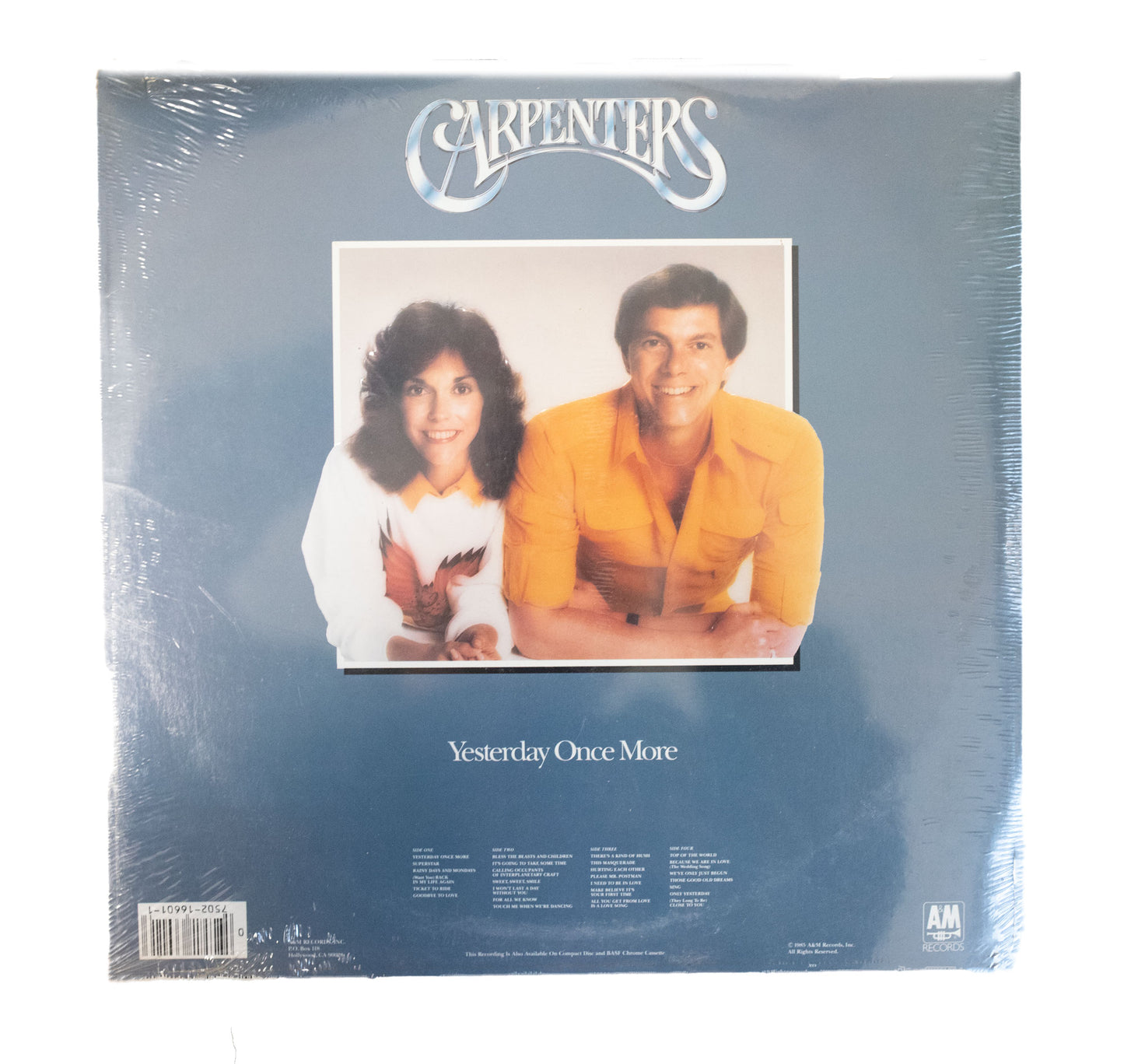 LP Record The Carpenters - Yesterday Once Again