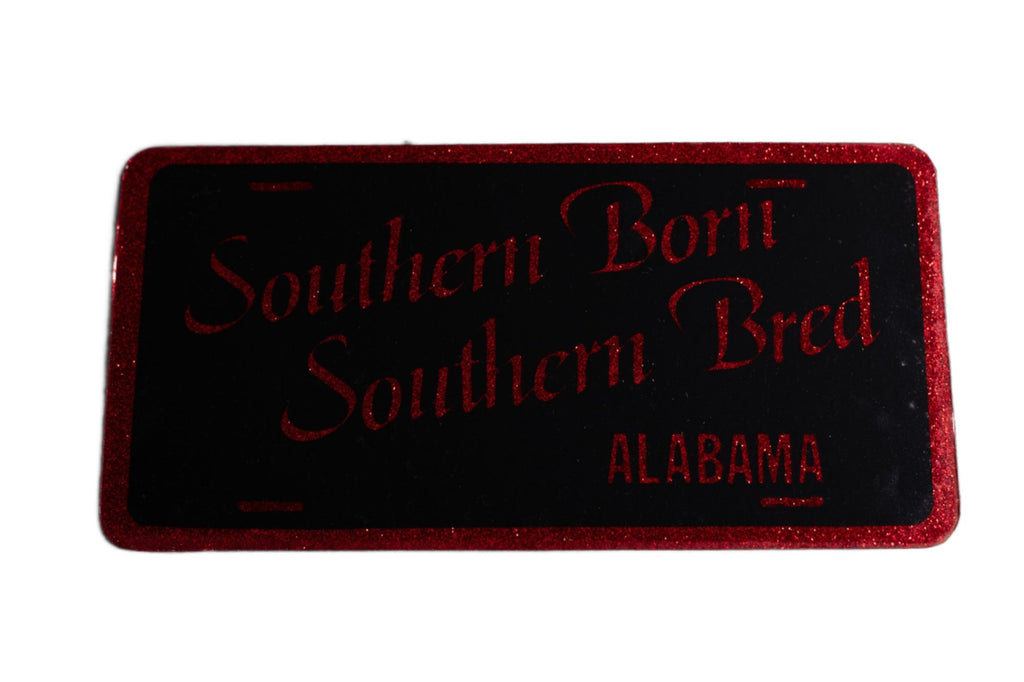 Southern Born Southern Bred AL Novelty License Plates