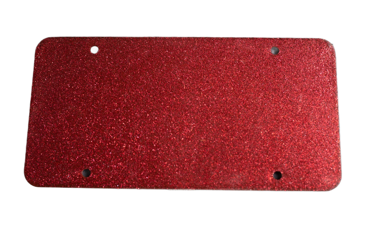 Plain Red Novelty License Plate