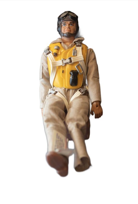 Vintage MGA Enterprises 12" Full Pilot Figure 1/6 Scale Toy Model For RC Plane