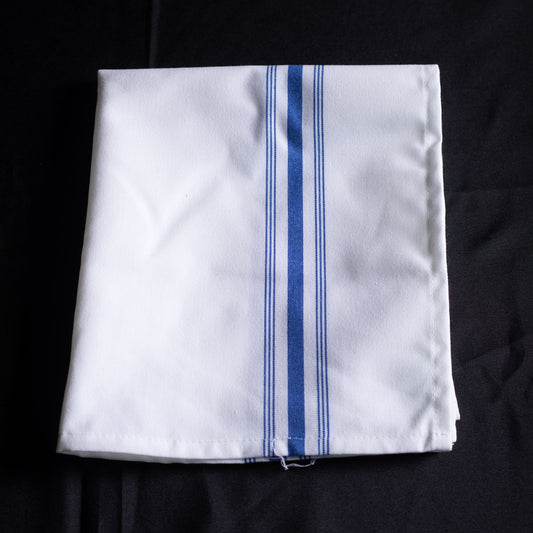 Box of 300 Blue Stripe Napkins 18x22 - American Dawn Inc