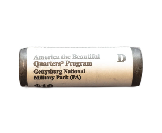 America the beautiful quarter program Gettysburg $10 roll