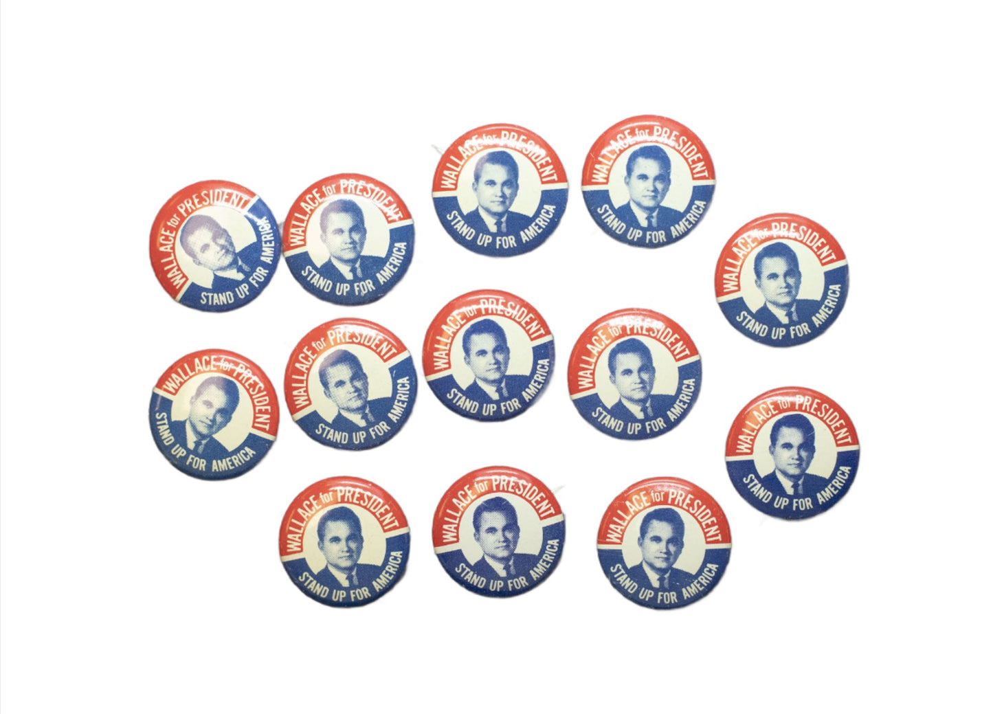 Vintage Wallace for President Pinback Buttons