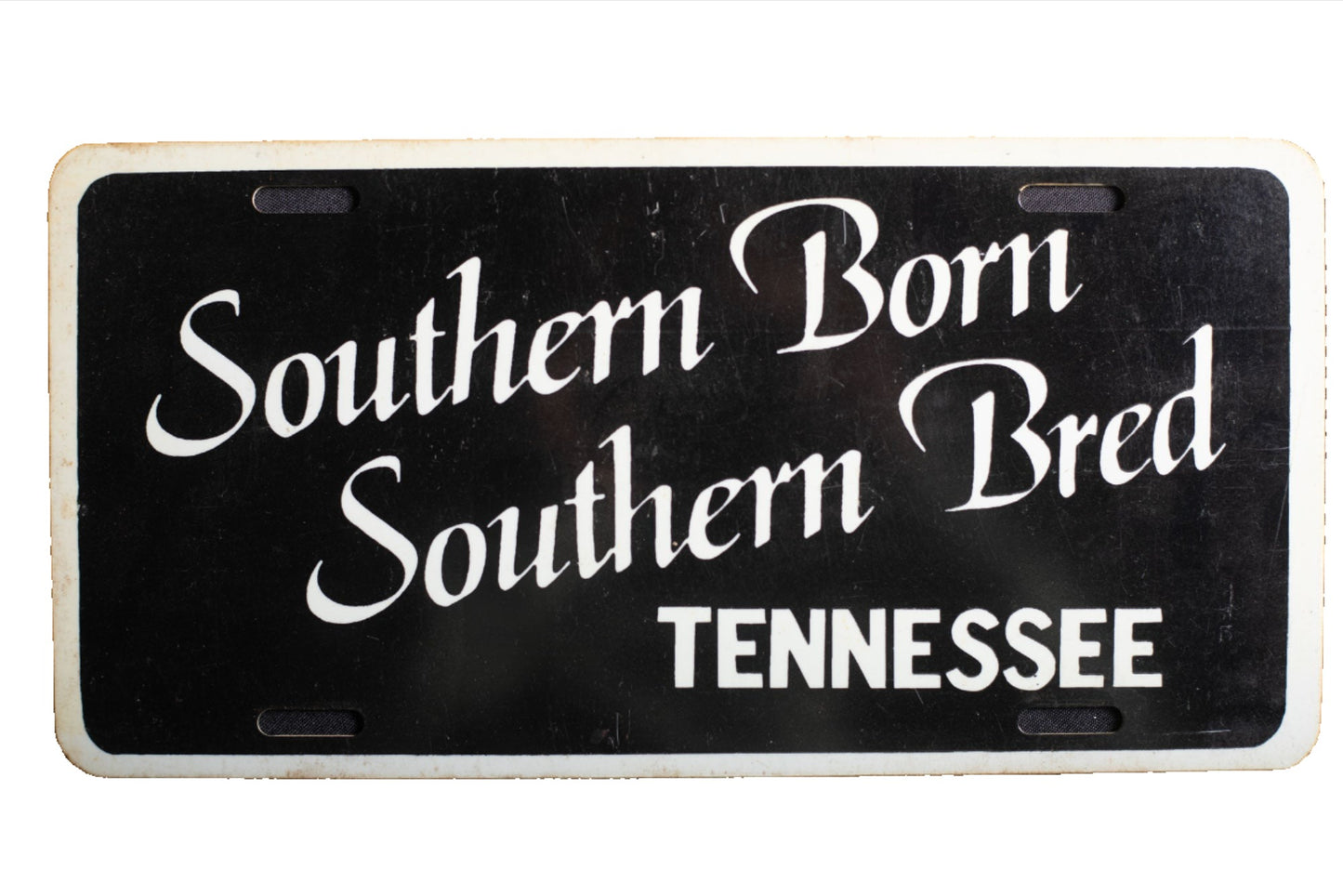 Plastic Southern Born Southern Bred Tennessee Novelty License Plate