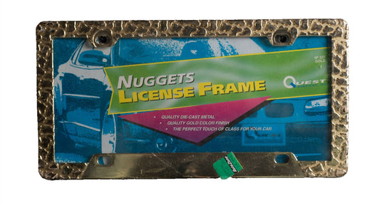 Gold Nugget License Plate Frame