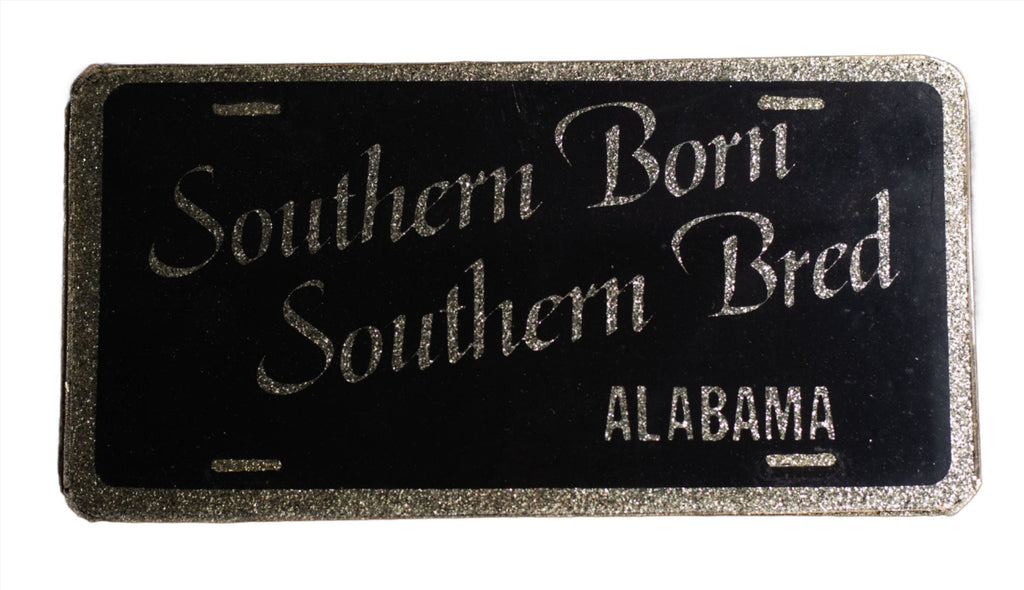 Southern Born Southern Bred AL Novelty License Plates