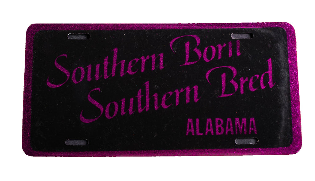 Southern Born Southern Bred AL Novelty License Plates