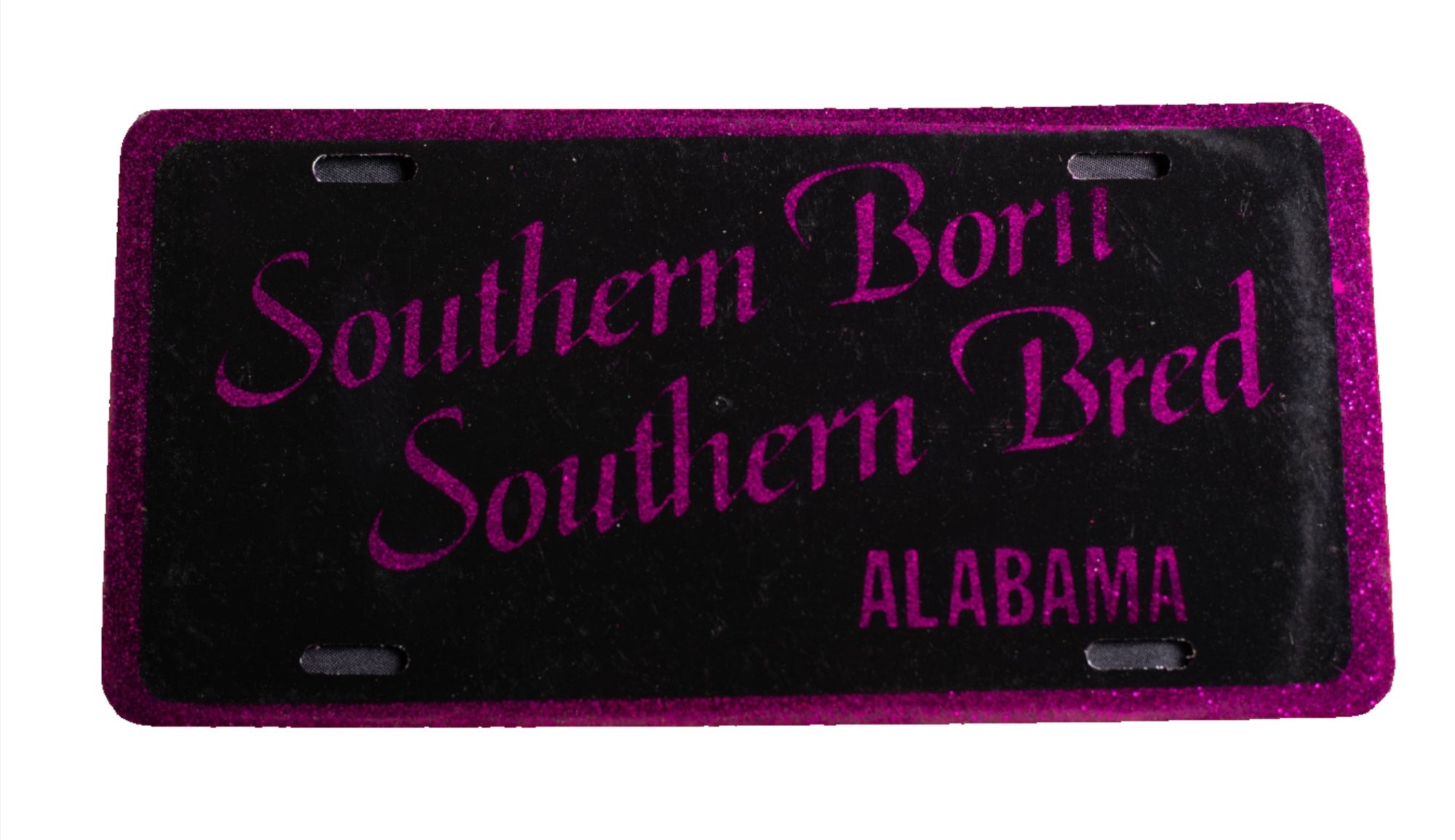 Southern Born Southern Bred AL Novelty License Plates