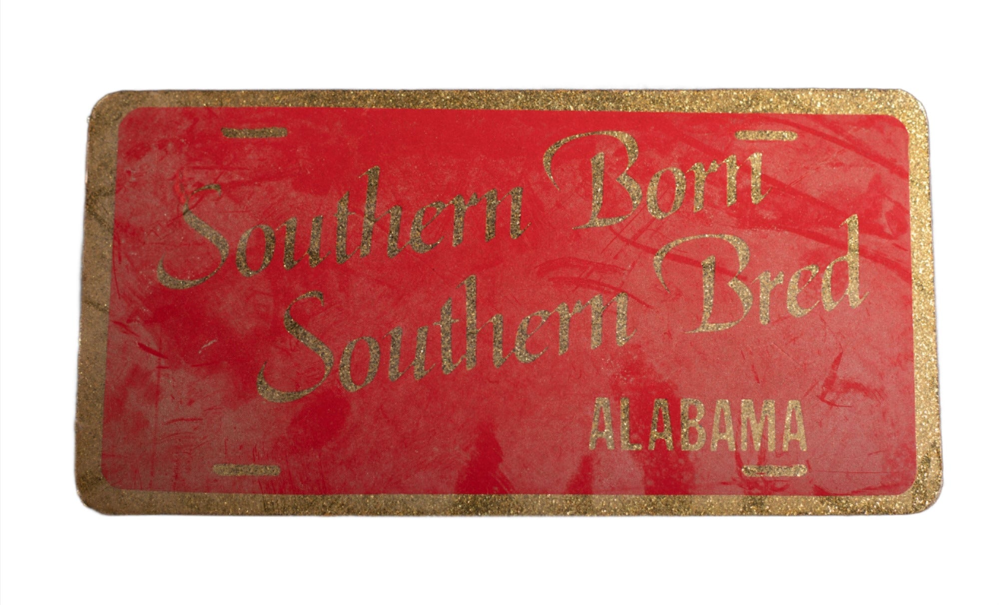 Southern Born Southern Bred AL Novelty License Plates