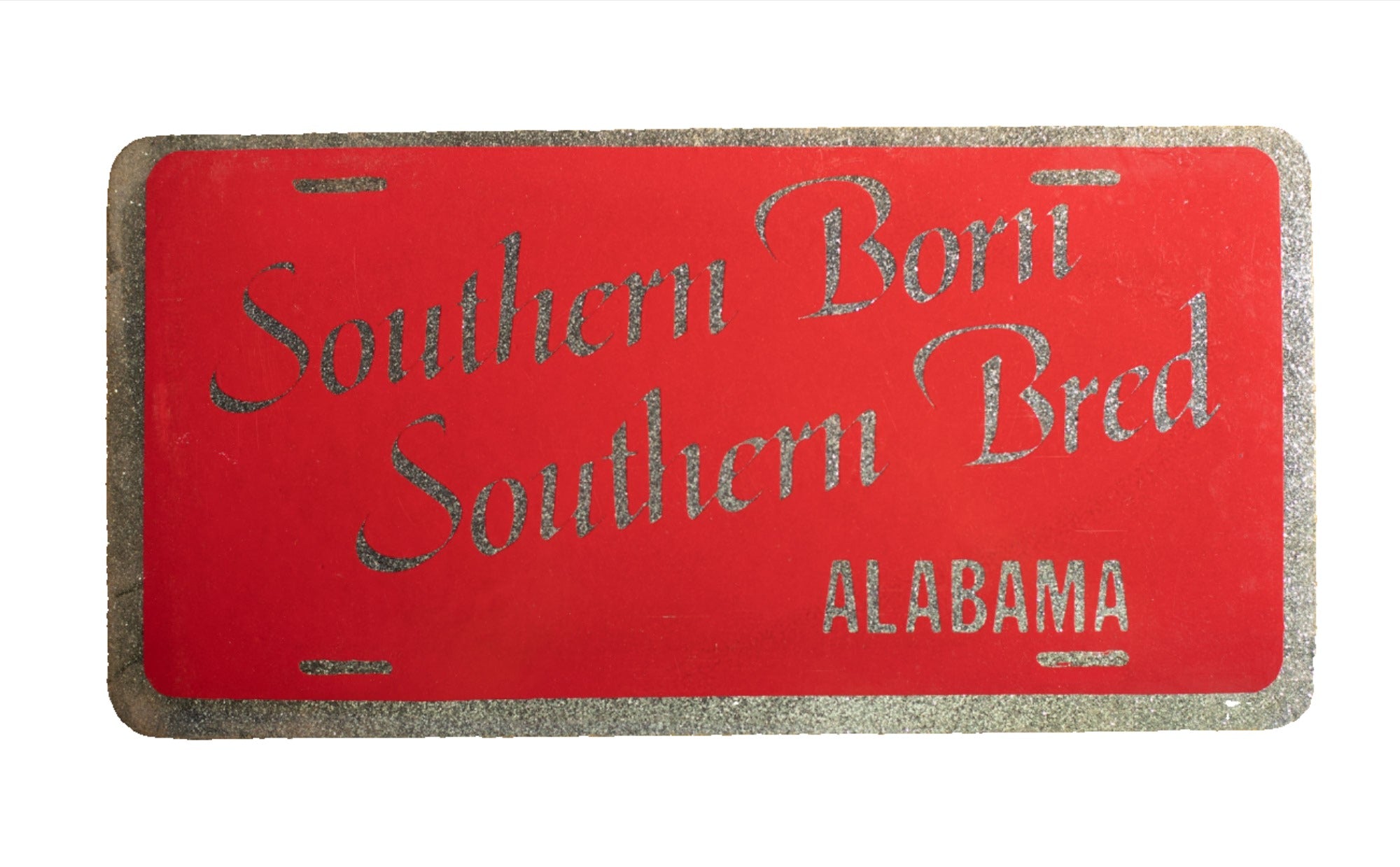 Southern Born Southern Bred AL Novelty License Plates