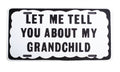 Grandchild Novelty License Plate