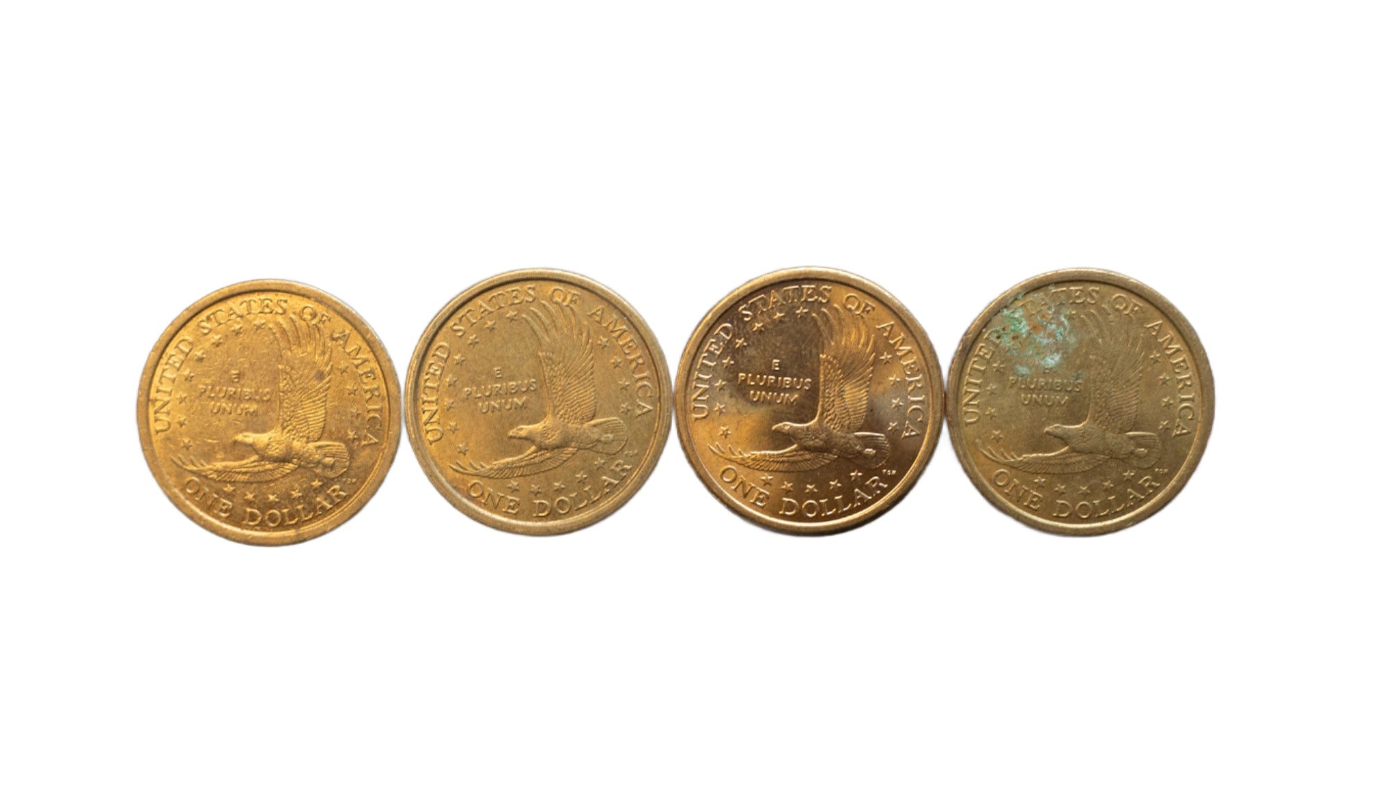 2001 Sacagawea dollar coin x4