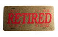 Retired novelty license plate