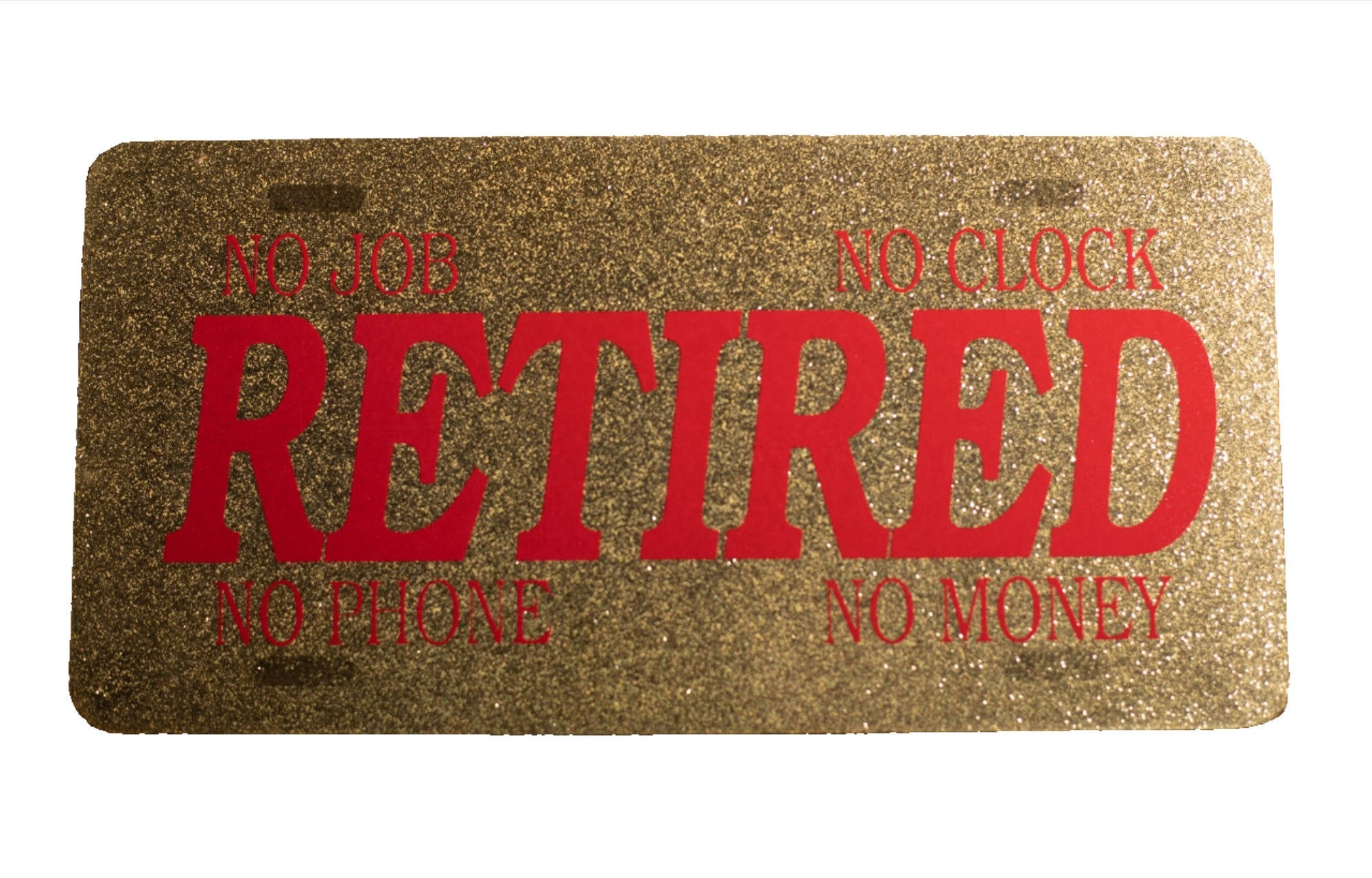 Retired novelty license plate