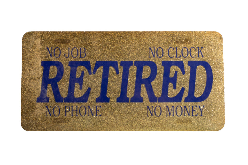 Retired novelty license plate