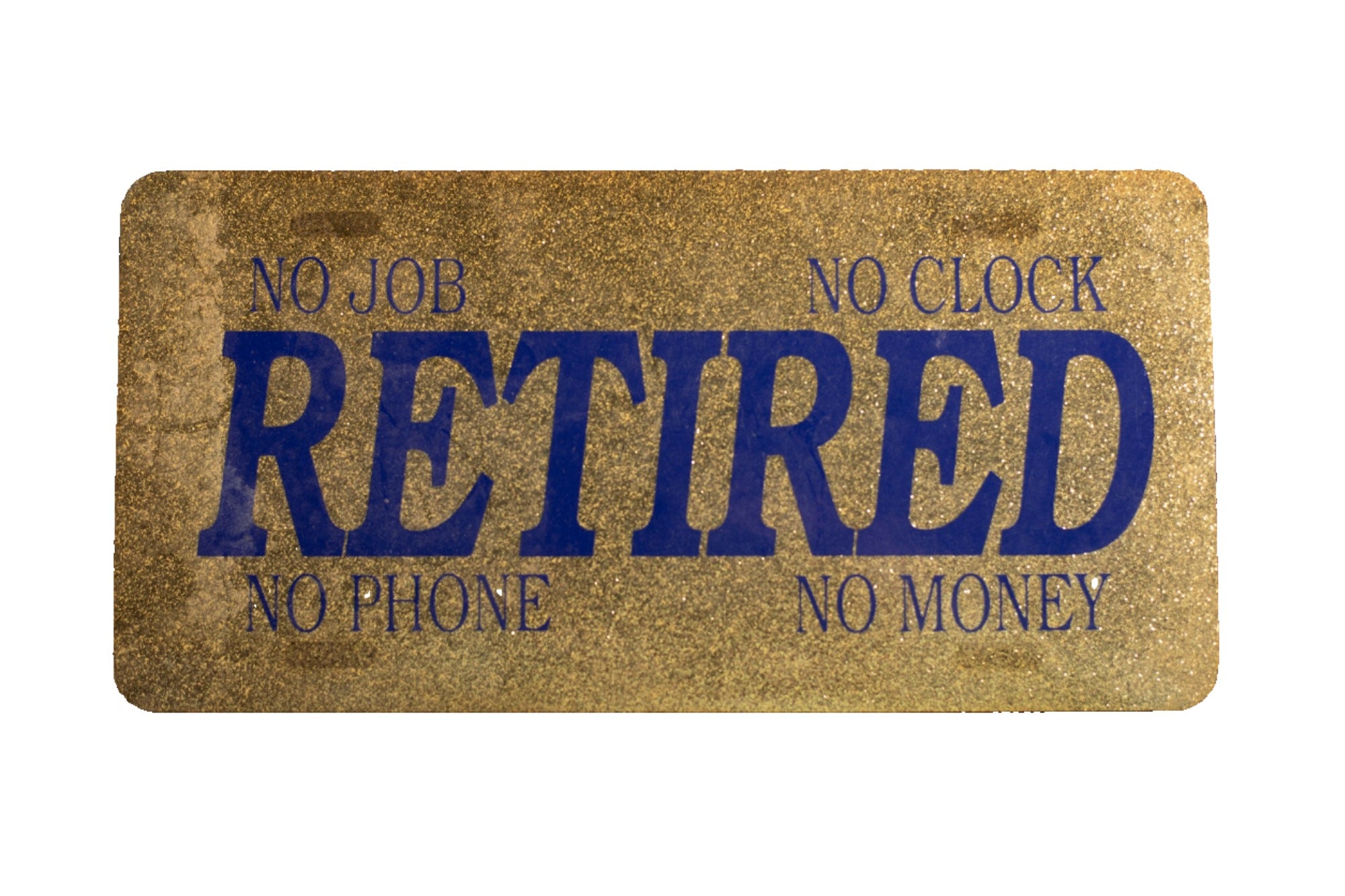 Retired novelty license plate