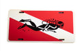 Scuba Novelty License Plate