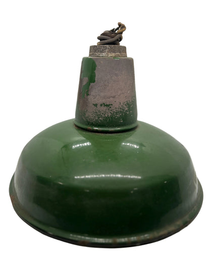 12’ Green Benjamin Porcelain Industrial Light