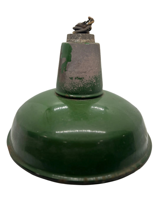 12’ Green Benjamin Porcelain Industrial Light