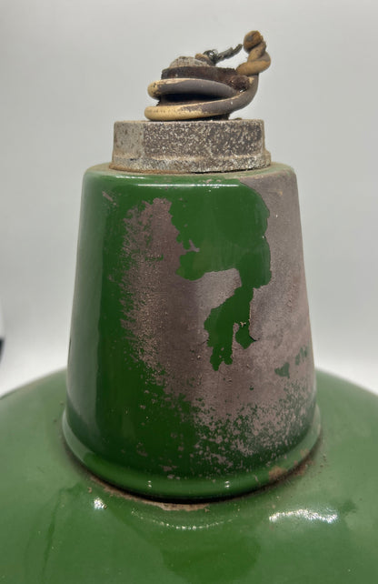 12’ Green Benjamin Porcelain Industrial Light