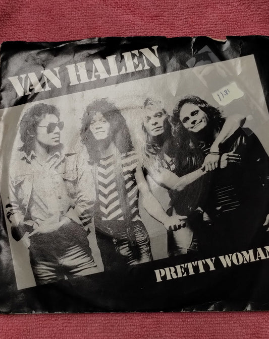 45 double sized record Van Halen "Happy trails" and "Pretty Woman"