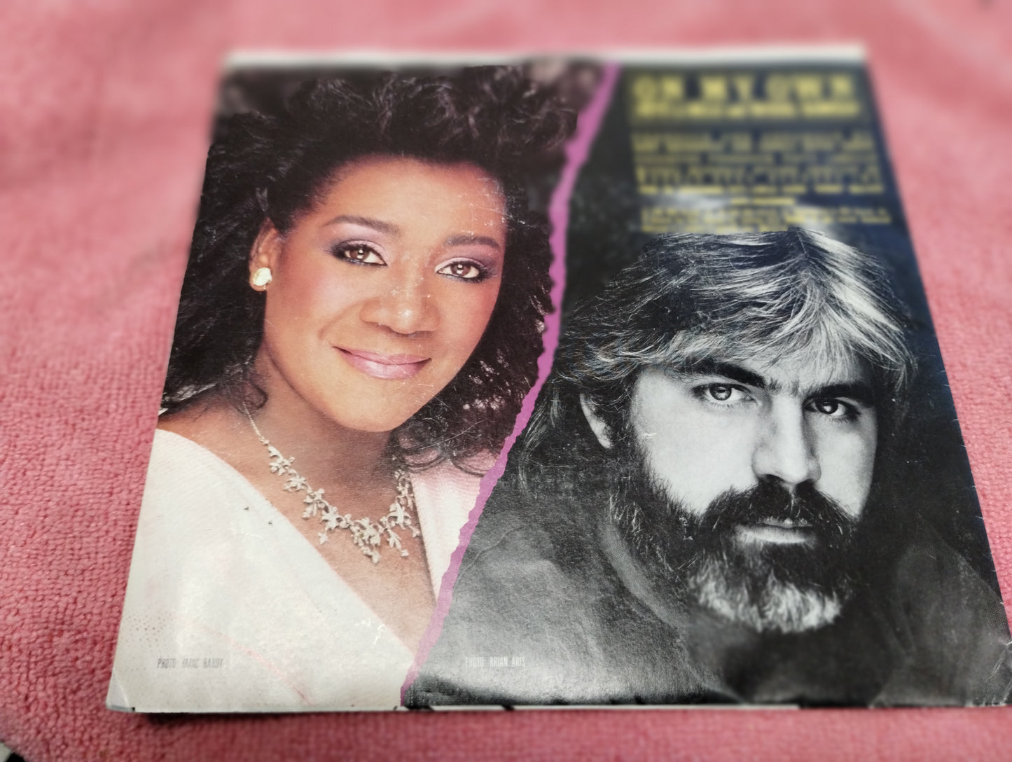 45 double sided record Patti La Belle and Michael McDonald "On my own" and "Stir it up"  1984