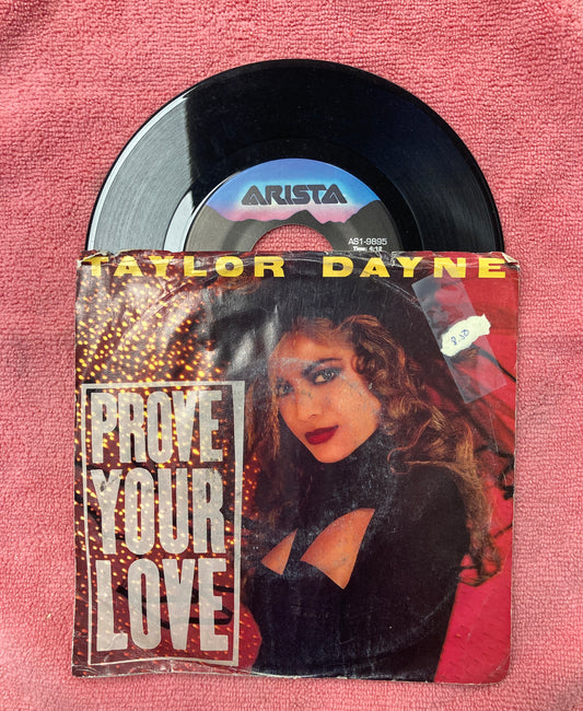 45 double sided record Taylor Dayne "With every beat of my heart" and "All I ever wanted"