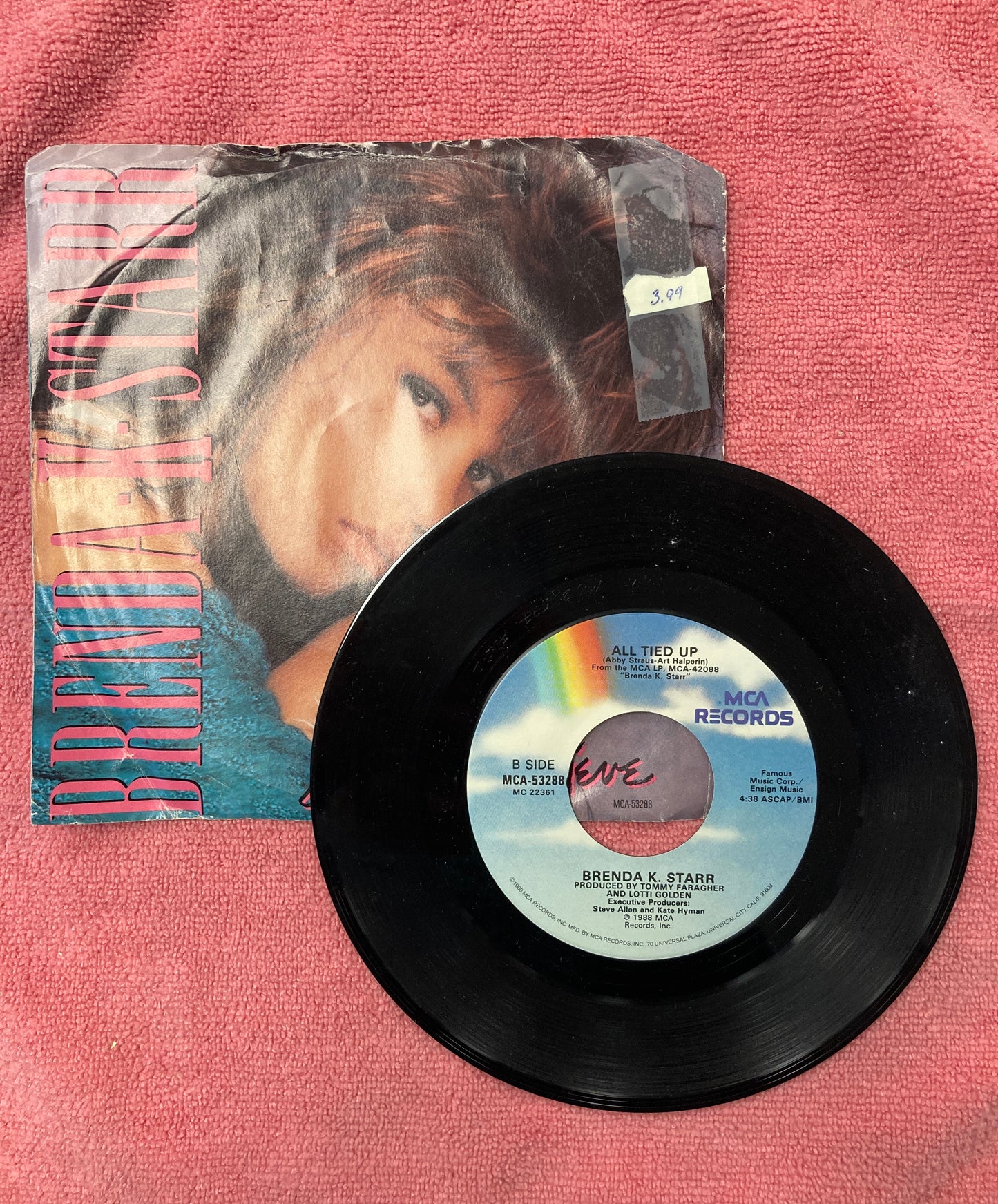 45 double sided record Brenda Starr "I still believe" and "All tied up"