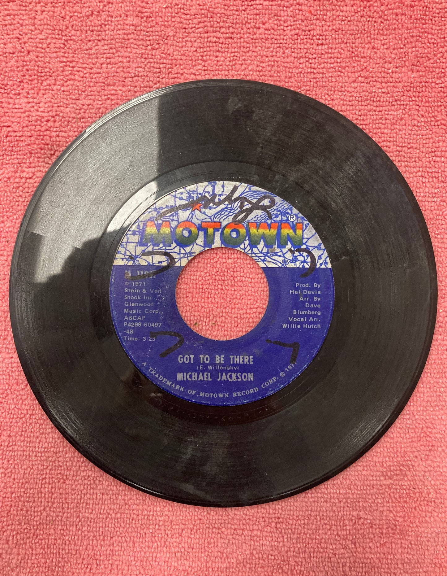 45 double sided record Michael Jackson "Got to be there" and "Maria (You were the only one)"