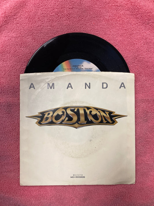 45 double sided record Boston "Amanda" and "My Destination"