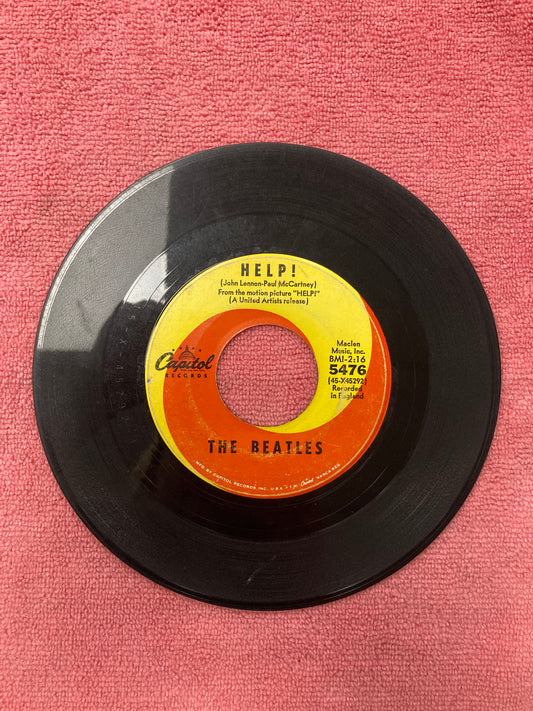 45 double sided record The Beetles "Help!" and "I'm Down"