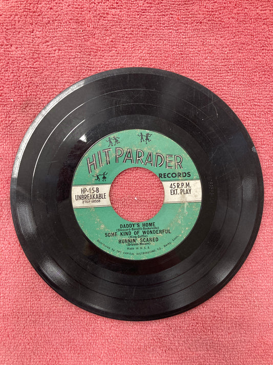 45 double sided vintage Hit Parader ep record including "Mama Said" , "Daddy's Home" , "Some kind of wonderful" and many more