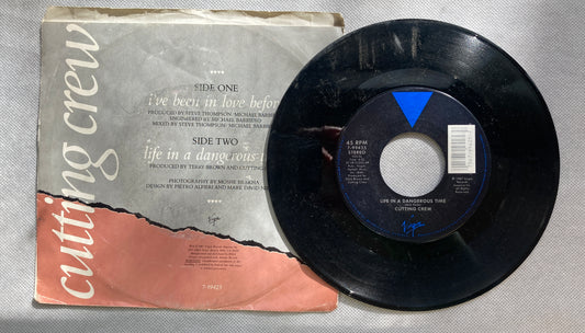 45 double sided Cutting Crew record "I've been in love before" and "Life in a dangerous time"