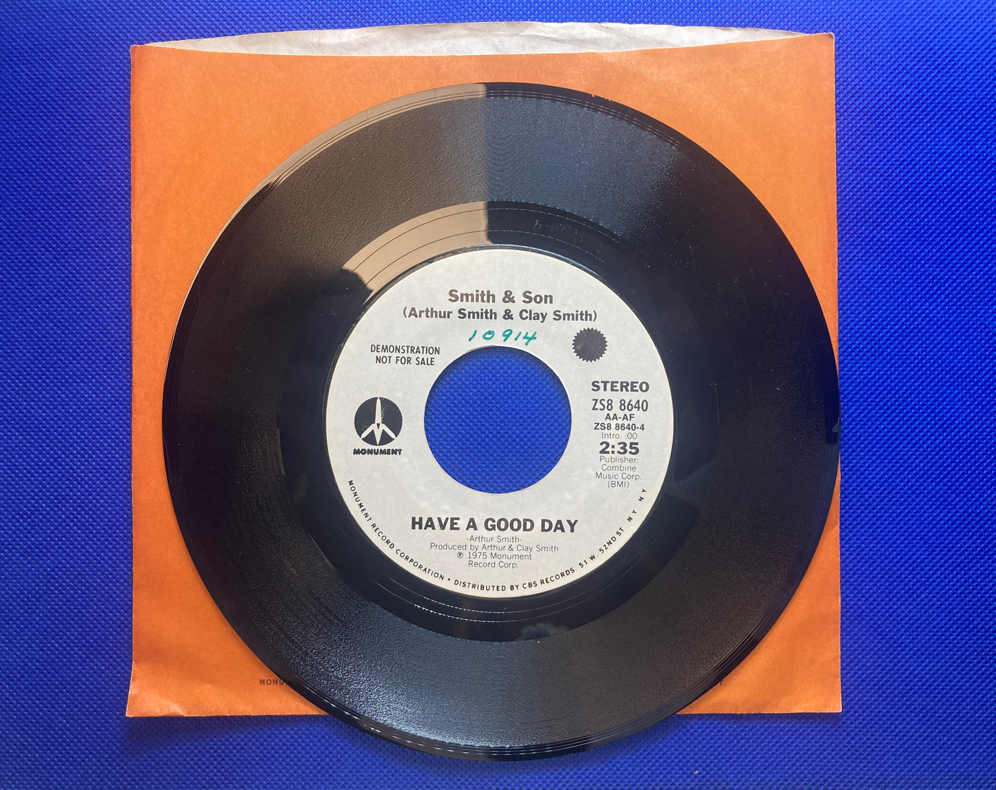 45 double sided Smith & Son record "Guitar Bounce" and "Have a Good Day"