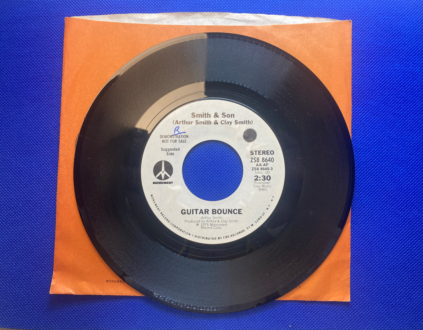 45 double sided Smith & Son record "Guitar Bounce" and "Have a Good Day"