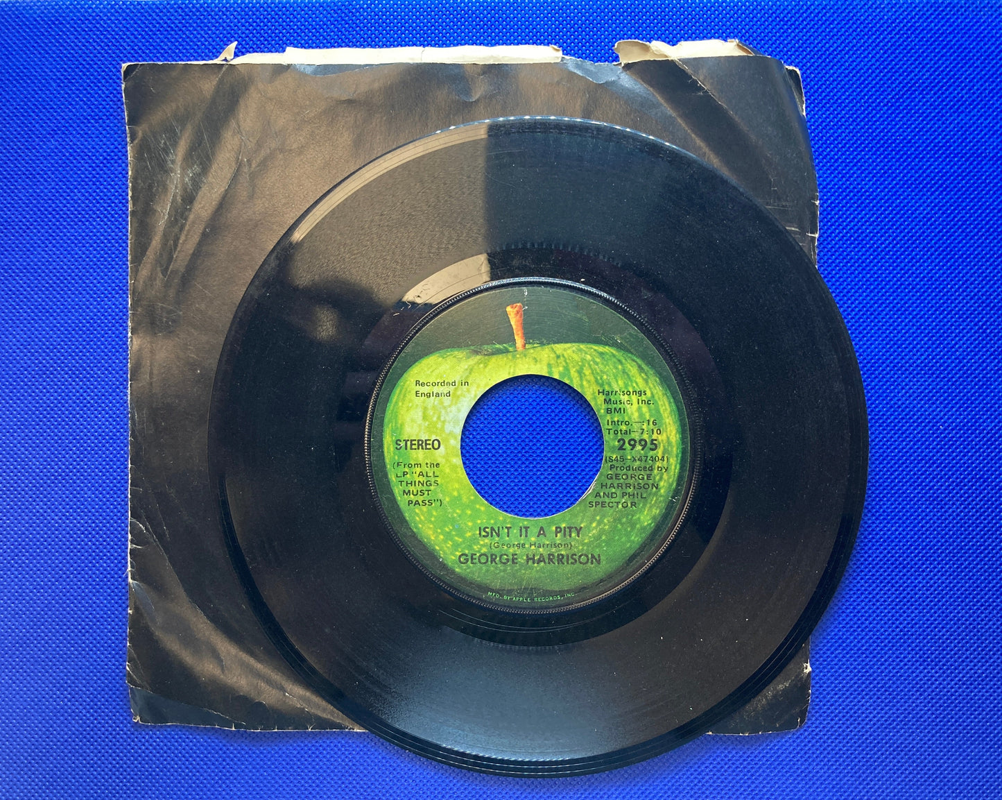 45 double sided George Harrison record "Isn't it a pity" and "My sweet lord"