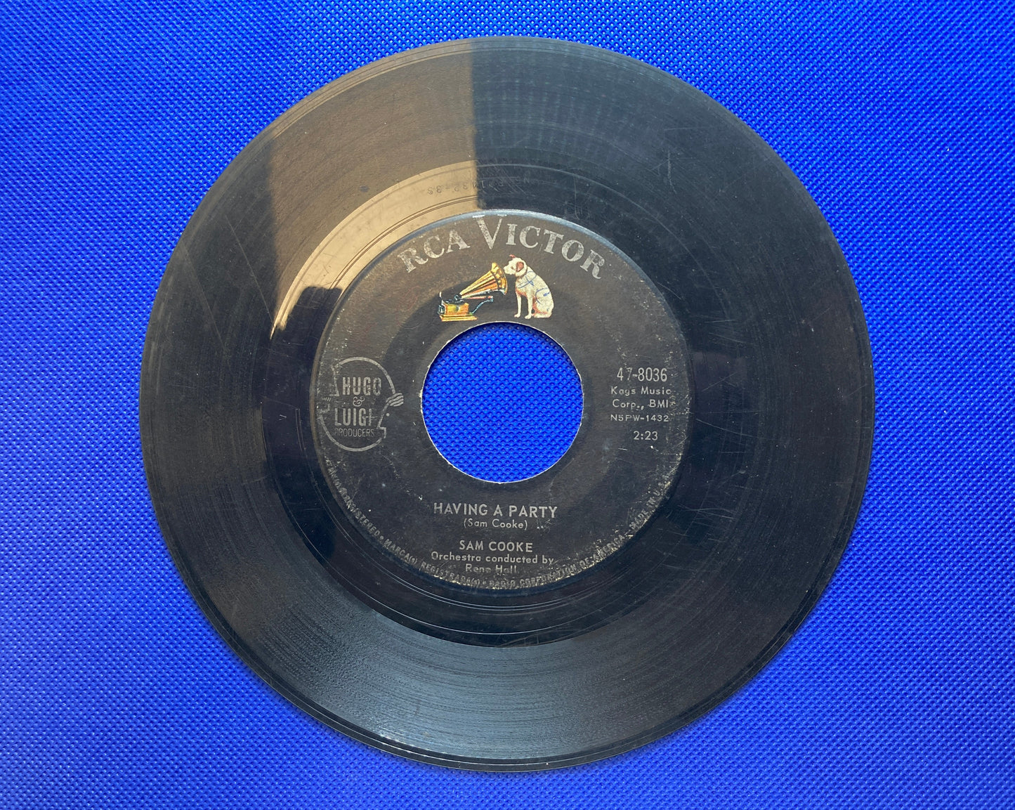 45 double sided Sam Cooke record "Having a party" and "Bring it on home to me"